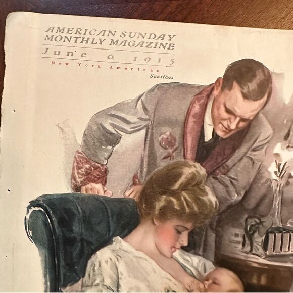 Antique Magazine Cover ‘American Sunday’ June 1915. - Picture 3 of 6